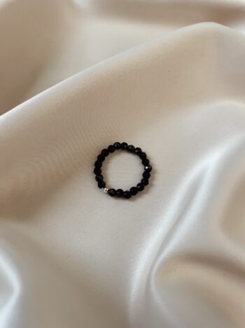 Prstýnek tenký onyx