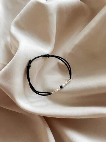 Šňůrkový náramek Minimalist Pearl