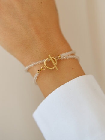 Infinity dvojitý náramek křišťál