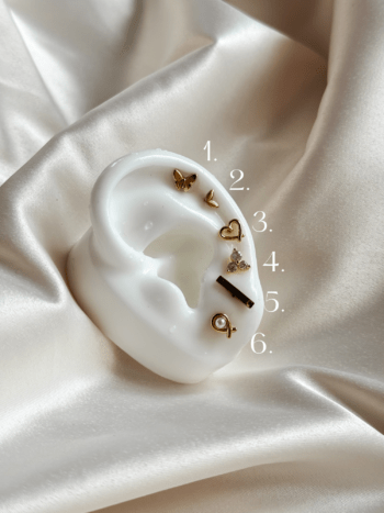 Náušnička "Piercing" zlatá